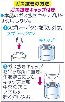 爆冷スプレー大容量・ガス抜き