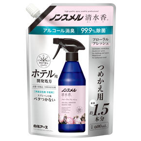 <p>ノンスメル清水香</p><p>フローラルフレッシュの香り</p><p>つめかえパウチ６００ｍＬ</p>