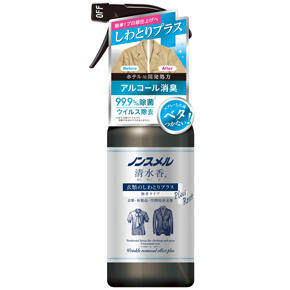 <p>ノンスメル清水香</p><p>衣類のしわとりプラス</p><p>本体４００ｍＬ</p>